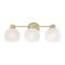 Westinghouse Fixture Wall 60W 3-Light Dorney Champagne Brass Frosted Glassobe Glass 6127700 - alternate 2